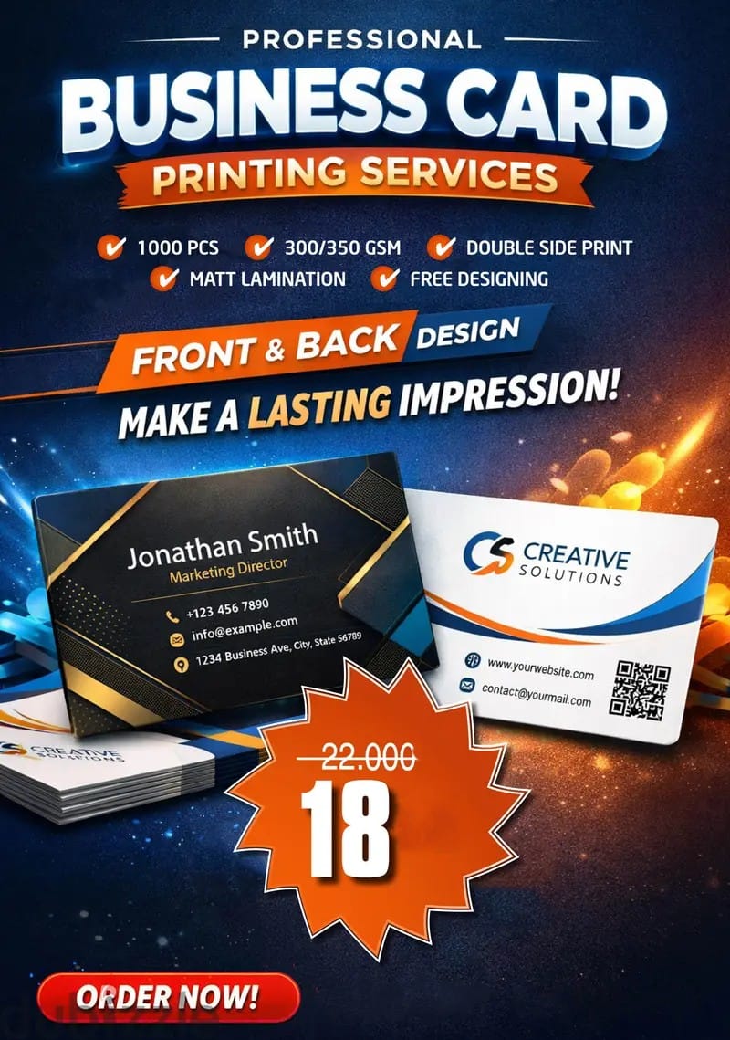 Business Card Print Offer slider