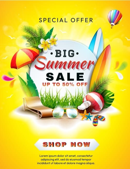 summer sale slider